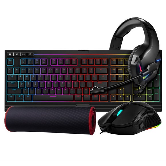 1st Player DK 9.0 DEATH KNIGHT Keyboard Mouse Headset Mousepad Gaming Kit