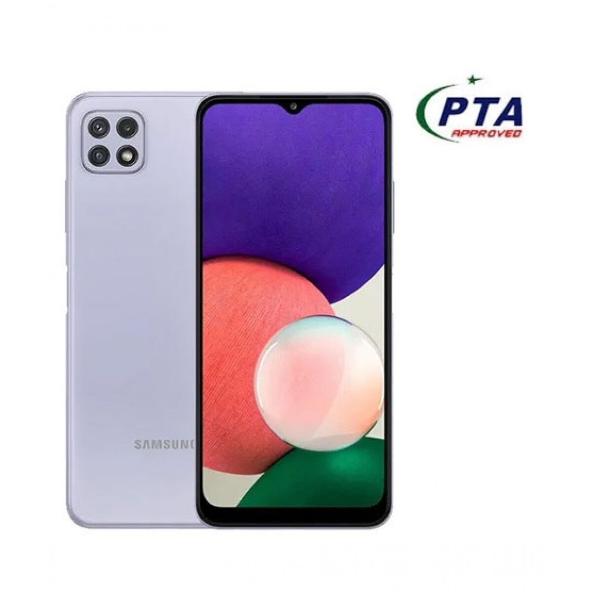 Samsung Galaxy A22 128GB 6GB RAM Dual Sim Violet   Official Warranty